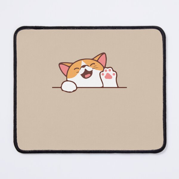 Item preview, cool waving cat,funny cat saying hi! designed and sold by OUSS SQUARE⭐⭐⭐⭐⭐.