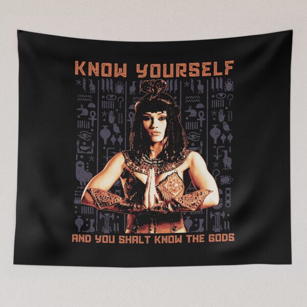 Item preview, Know Yourself, Ancient Egypt Design with Hieroglyphics, Africa designed and sold by Proverbial Wisdom Design.