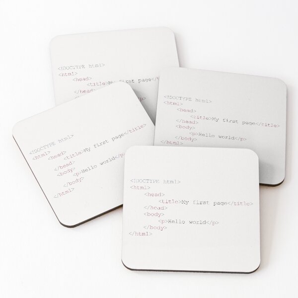 Item preview, Hello World in HTML Code designed and sold by MDRNHOME.