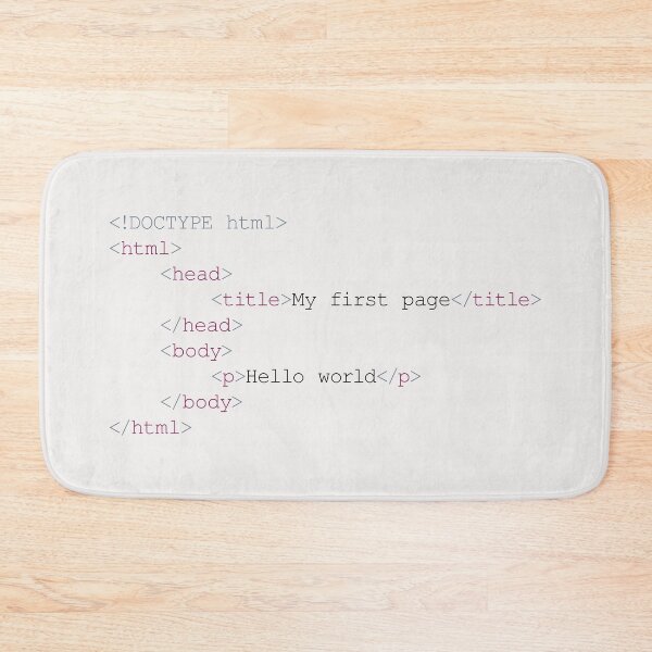 Item preview, Hello World in HTML Code designed and sold by MDRNHOME.