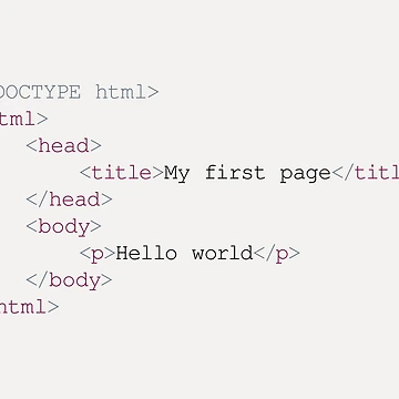 Artwork thumbnail, Hello World in HTML Code by MDRNHOME