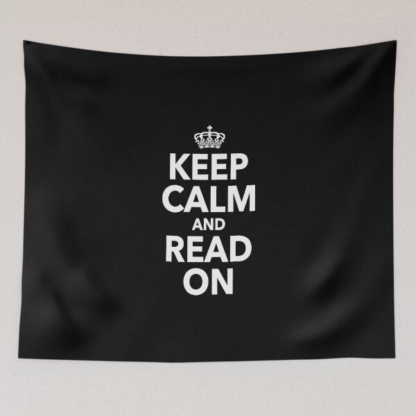 Item preview, Keep Calm And Read On Quote Gift For Book Lovers  designed and sold by JooArtPrints  ★★★★★.