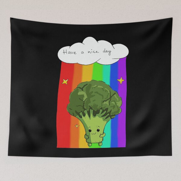 Item preview, Have A Nice Day Cute Little Broccoli designed and sold by BigFatMistake.
