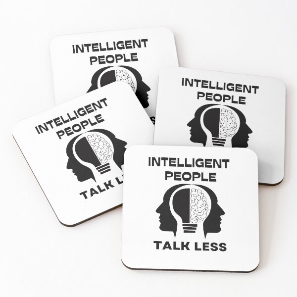 Item preview, quote of the day,Initelligent people talk less,Motivation quotes designed and sold by behappysiempre.