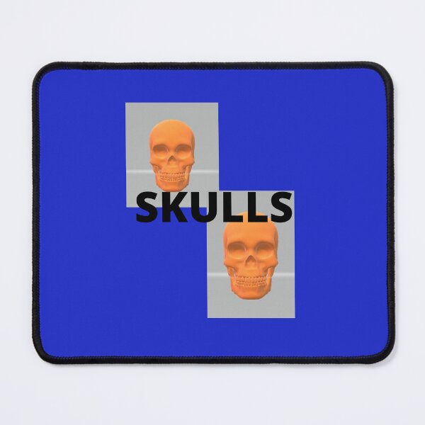 Item preview, SKULLS DESIGN BLUE AND GRAY FUN. designed and sold by marie1919.