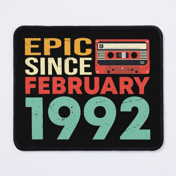 Item preview, Vintage Legendary Epic Since February 1992 Funny 30th Birthday Gifts designed and sold by thiag-o.