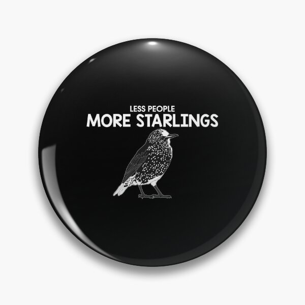 Item preview, Less People Birder Birdwatching Starling Bird graphic designed and sold by jakehughes2015.