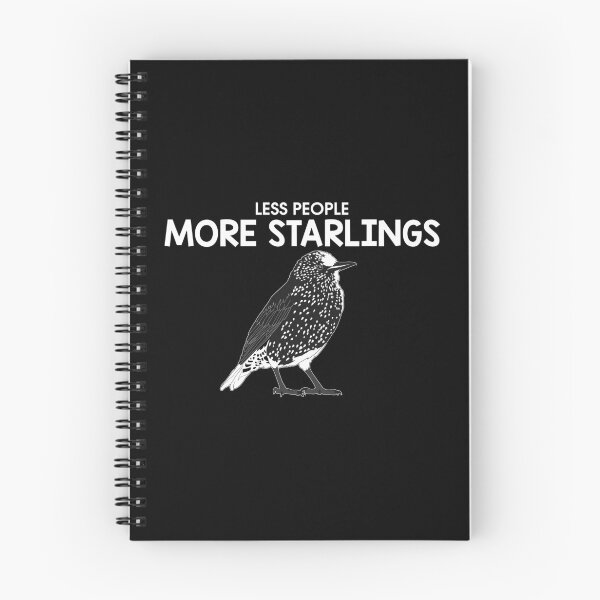 Item preview, Less People Birder Birdwatching Starling Bird graphic designed and sold by jakehughes2015.