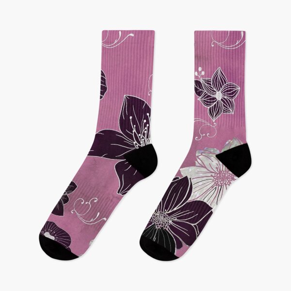 Item preview, Dusky Pink and Black Floral designed and sold by Minxylynx4.