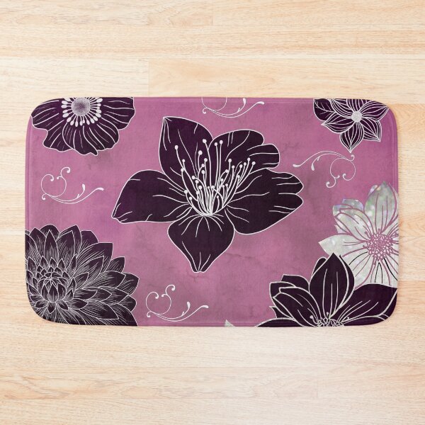 Item preview, Dusky Pink and Black Floral designed and sold by Minxylynx4.