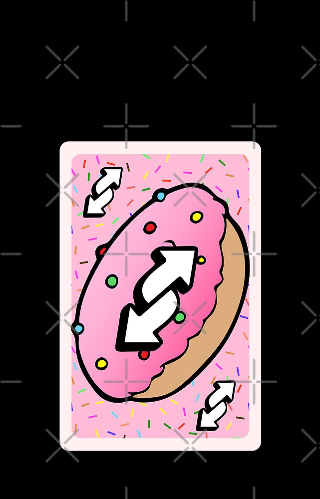 Uno Reverse Card - Donut, Doughnut Sticker for Sale by ladylaughprints