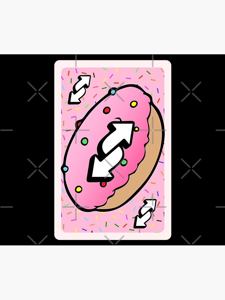 Uno Reverse Card - Donut, Doughnut Sticker for Sale by ladylaughprints