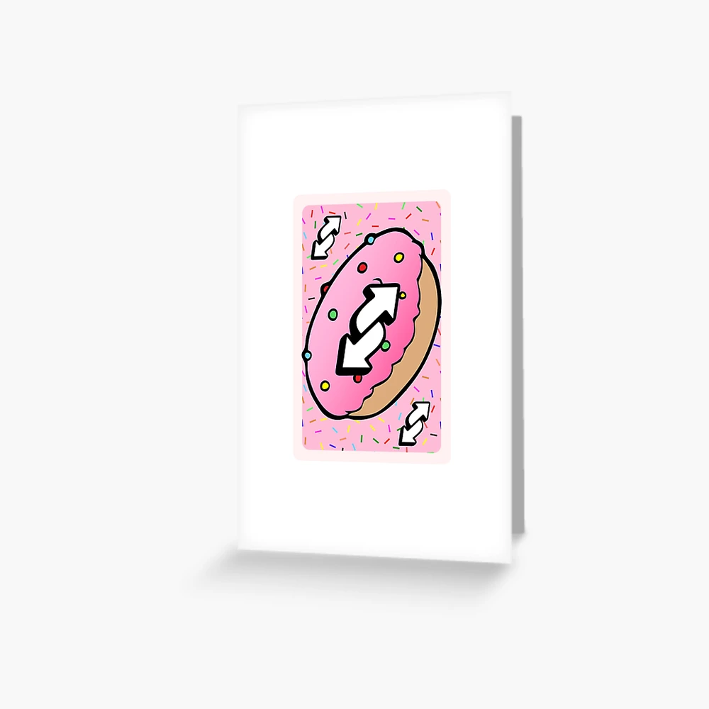 Uno Reverse Card Donut, Uno Reverse Card Doughnut Sticker for Sale by  ladylaughprints