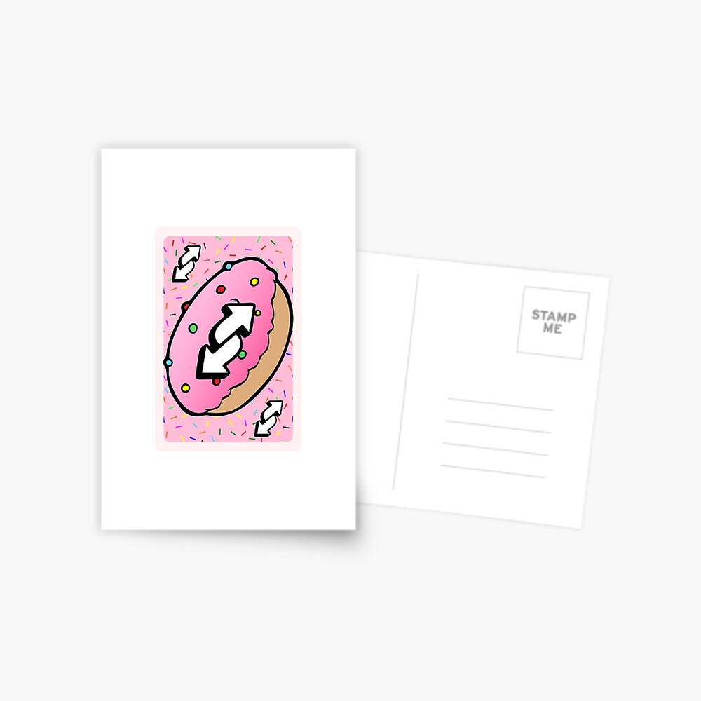 Uno Reverse Card Donut, Uno Reverse Card Doughnut Sticker for Sale by  ladylaughprints