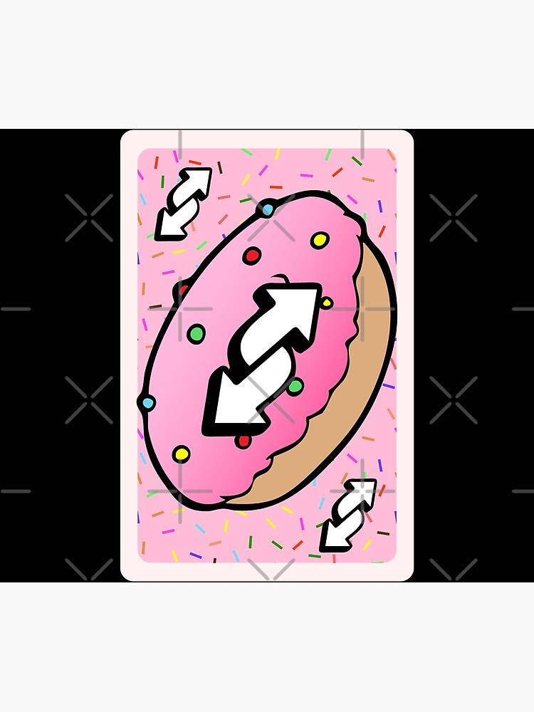 Uno Reverse Card Donut, Uno Reverse Card Doughnut Sticker for Sale by  ladylaughprints