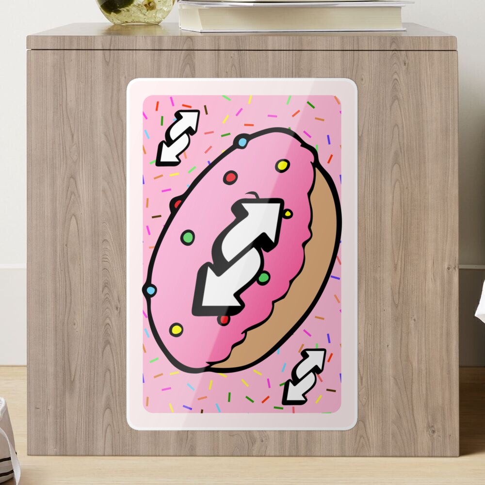 Uno Reverse Card - Donut, Doughnut Sticker for Sale by ladylaughprints