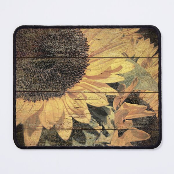 Item preview, Rustic Yellow Sunflower Flower Country Art Cottage Chic Matted Picture USA A023 designed and sold by byNicol.