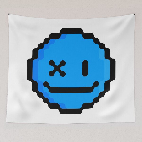 Item preview, wink smile blue designed and sold by nalpoonggee.