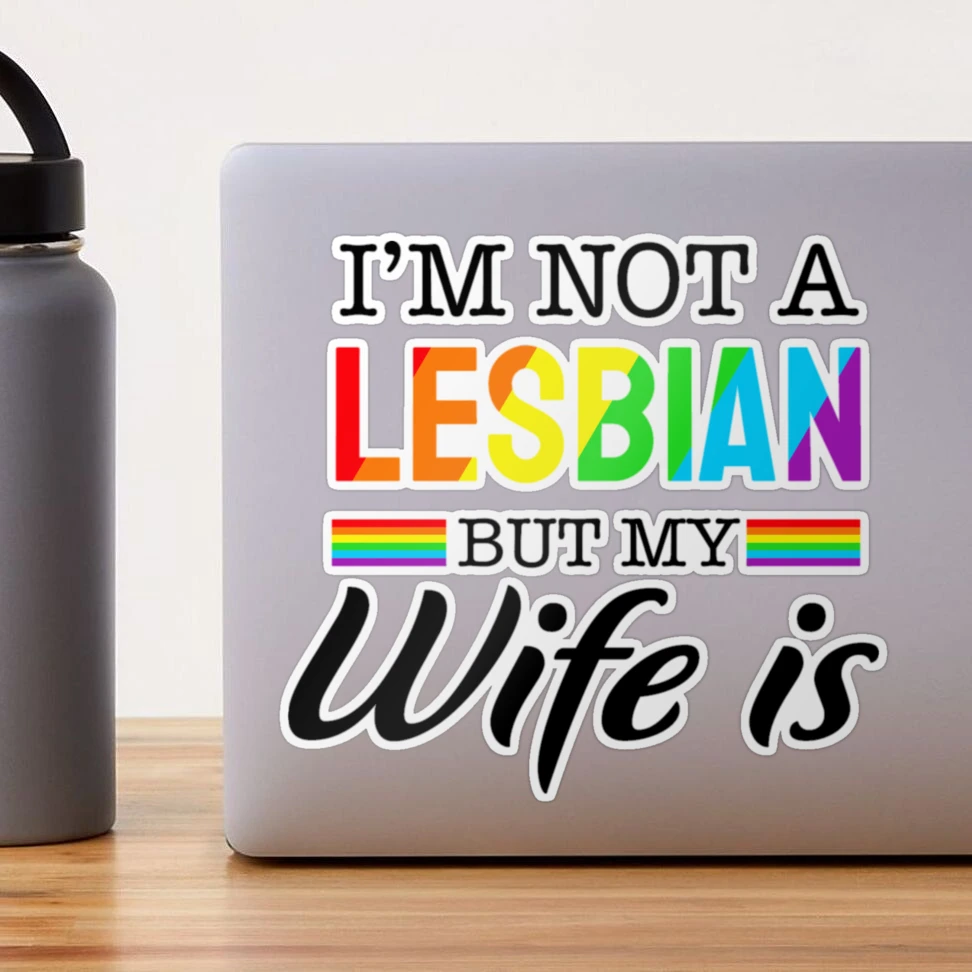 Womens I'm Not A Lesbian But My Wife Is Funny Gay Wedding Queer V Neck  Bucket Hat By Cm-arts - Artistshot