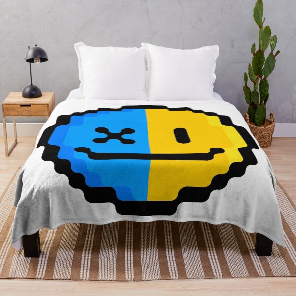 Item preview, wink smile blue and yellow designed and sold by nalpoonggee.