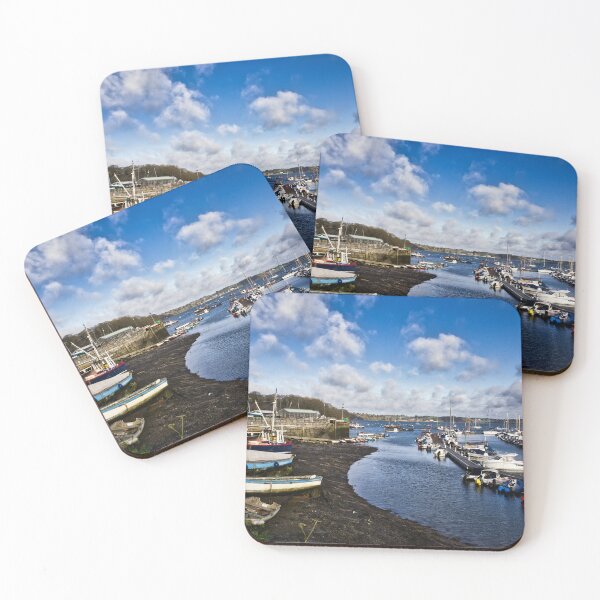 Item preview, Mylor port harbour with the tide out designed and sold by Ann Biddlecombe.