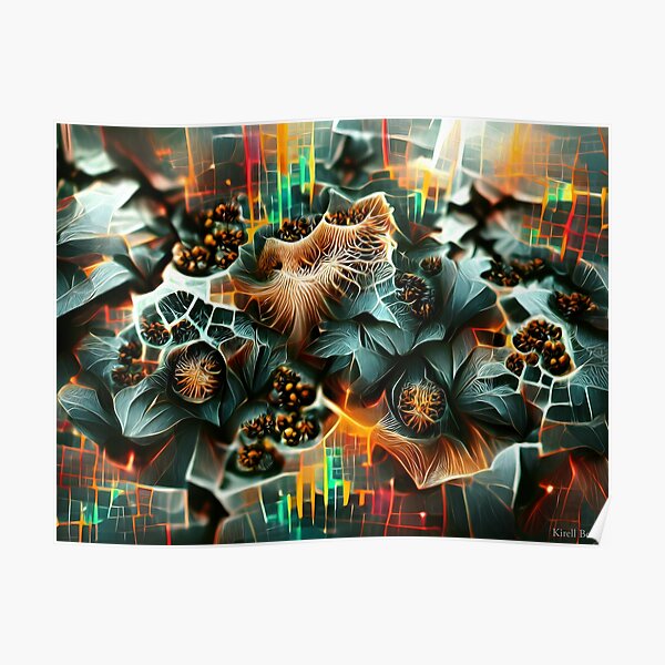 Fractal growth in a sea of data points Poster