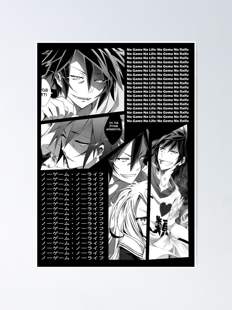 Sora No Game No Life No Gemu No Raifu Manga Panel Anime Design  Poster for  Sale by Raiden Designer Shop