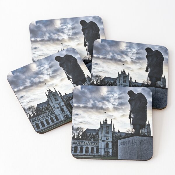 Item preview, Churchill statue outside  parliament in London designed and sold by Ann Biddlecombe.