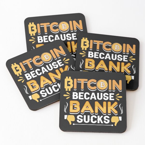 Item preview, Bitcoin T-Shirt: Because Banks Suck Cryptocurrency designed and sold by Funny-Tees4U.