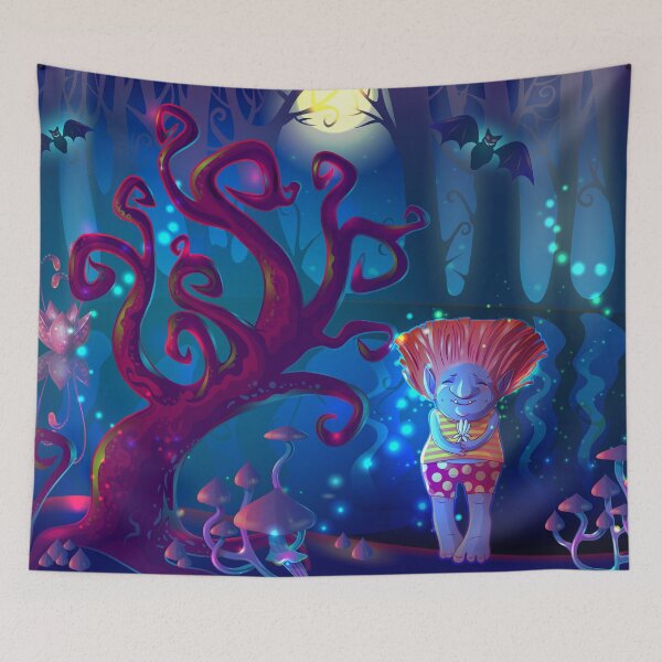 Item preview, the wizard doing dark magic in enchanted forest poster designed and sold by oldeck.