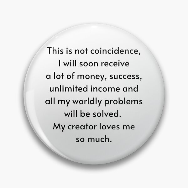 Item preview, This Is Not Coincidence - Manifest Abundance designed and sold by Manifest-Life.