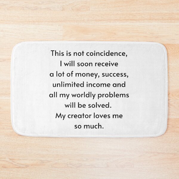 Item preview, This Is Not Coincidence - Manifest Abundance designed and sold by Manifest-Life.