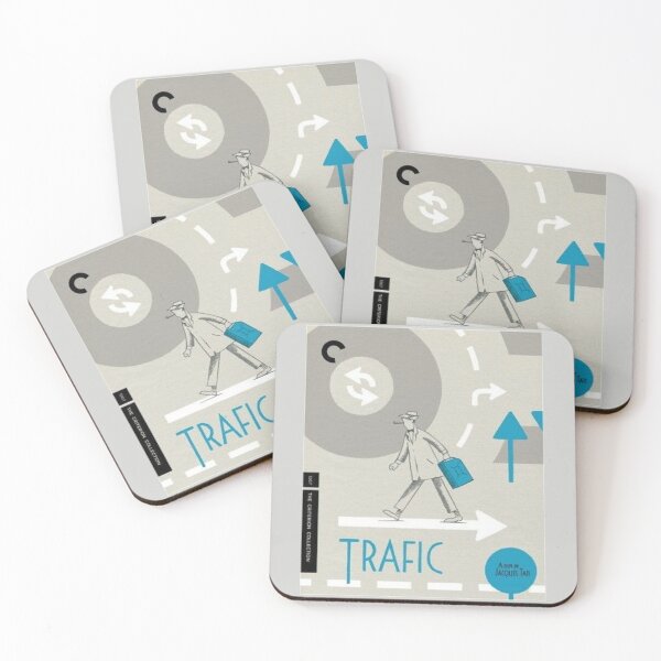 Item preview, Traffic by Jacques Tati Movie Poster designed and sold by EinsamerBaum.
