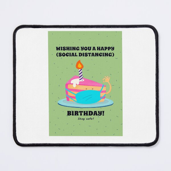 Item preview, SOCIAL DISTANCING  BIRTHDAY CAKE designed and sold by RetroPlaceee.