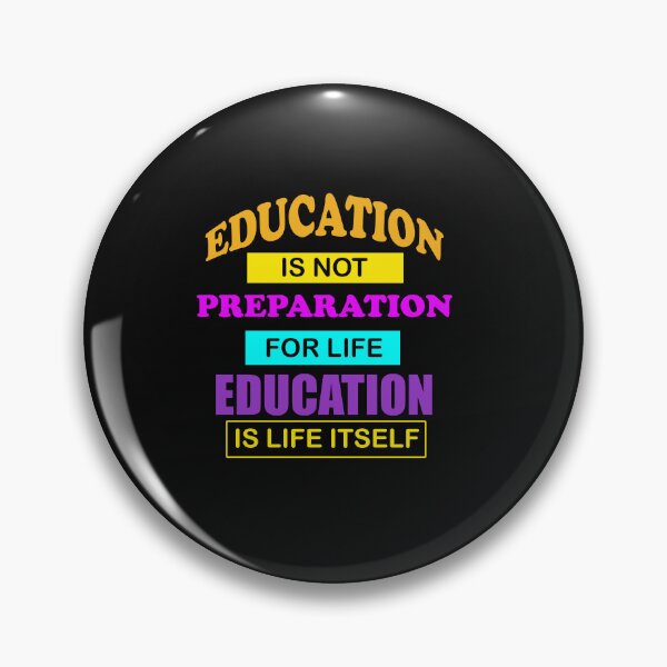 Item preview, Education is not preparation inspiring teacher quotes design designed and sold by MotiveStuff.