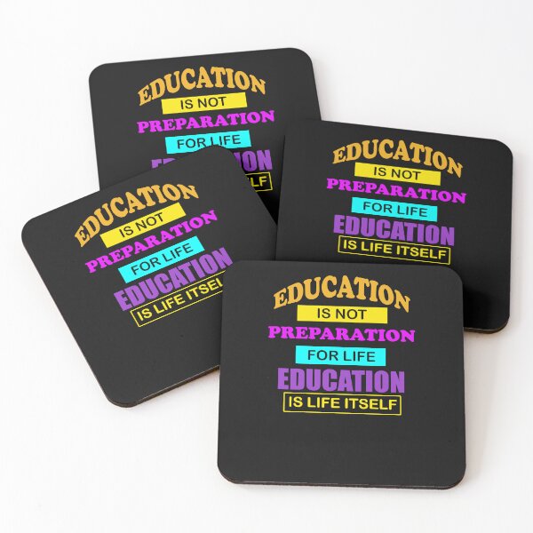 Item preview, Education is not preparation  inspiring teacher quotes design designed and sold by MotiveStuff.