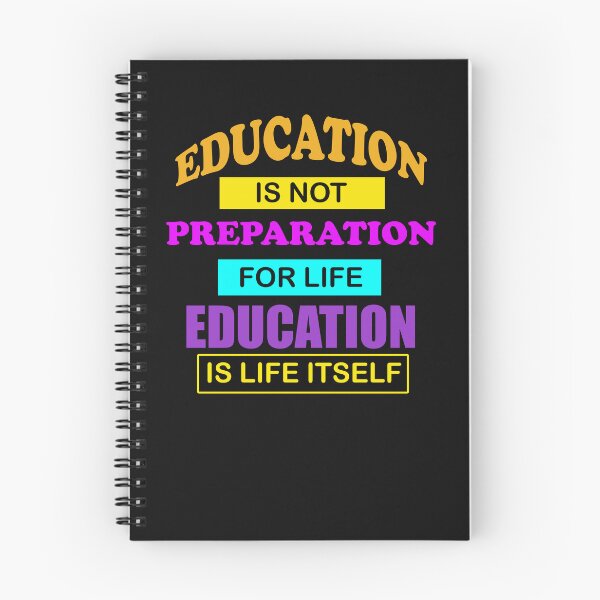 Item preview, Education is not preparation  inspiring teacher quotes design designed and sold by MotiveStuff.