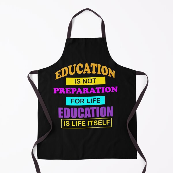 Item preview, Education is not preparation inspiring teacher quotes design designed and sold by MotiveStuff.