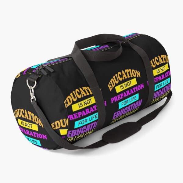 Item preview, Education is not preparation inspiring teacher quotes design designed and sold by MotiveStuff.