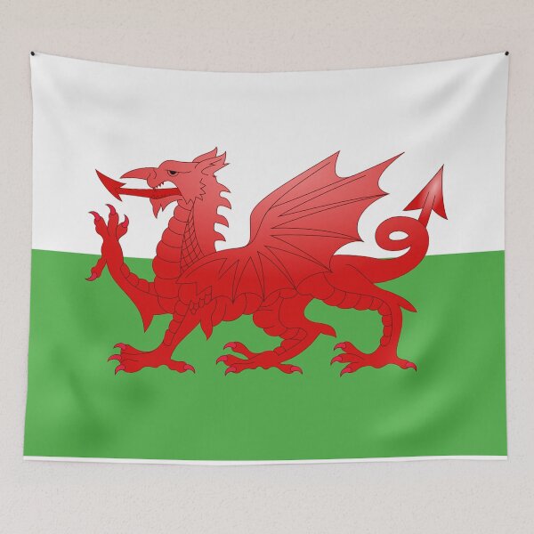 Item preview, The Red Dragon/Y Ddraig Goch - Welsh Flag designed and sold by Edpod.
