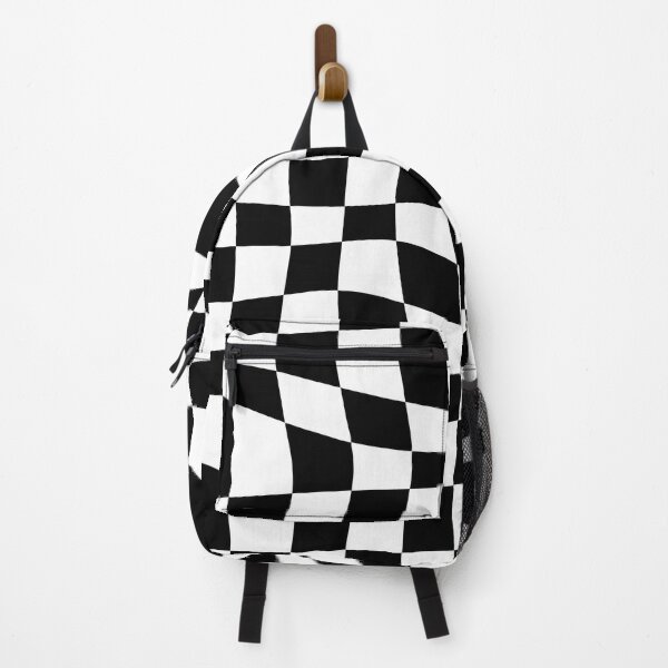 Item preview, Warped Checkered Pattern (black/white) designed and sold by Design Minds Boutique.