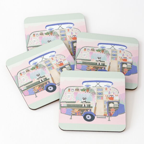 Item preview, Cosy vintage caravan interior  designed and sold by NattyDesigns.