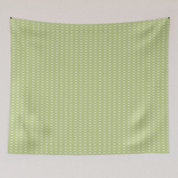 Item preview, Mid Century Modern Waves Wifi Semi Circle Print Pattern Mod Design Green Sage designed and sold by Shayna Westfall.
