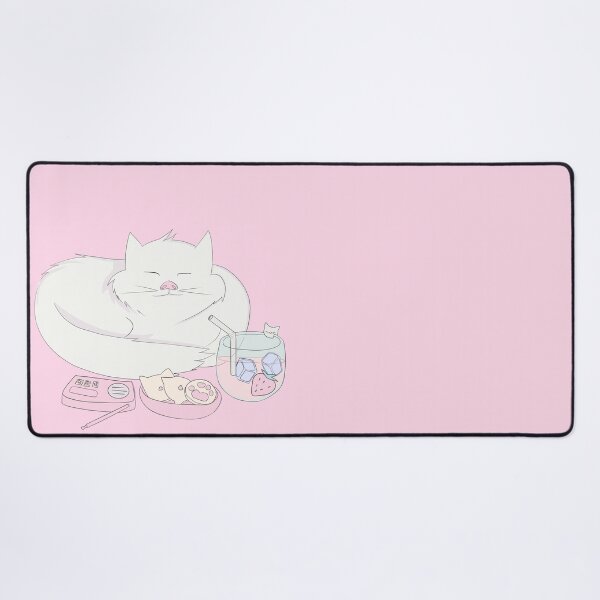 Item preview,  white cat chilin with cookies designed and sold by mioom.
