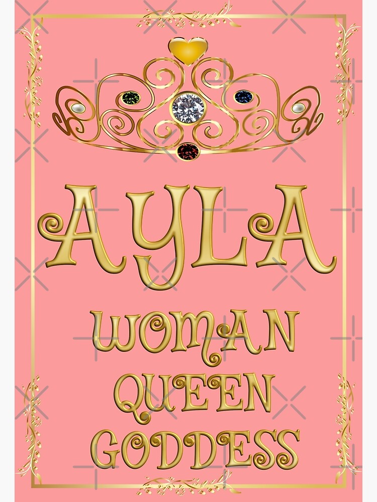 "Ayla - woman - queen - goddess" Poster for Sale by madrigenum Redbubble