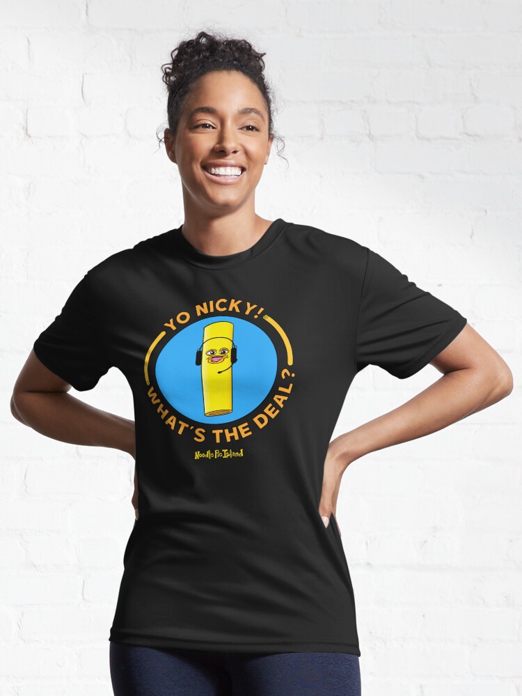 Thumbnail 6 of 7, Active T-Shirt, Noodle Pie Island | Yo Nicky Whats designed and sold by NoodlePieIsland.