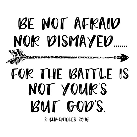  Be Not Afraid Bible Verse Posters By Motivateme Redbubble