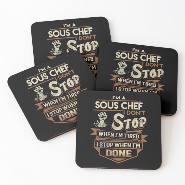 Item preview, Sous Chef T Shirt - I Stop When Done Job Gift Item Tee designed and sold by natalinedk.