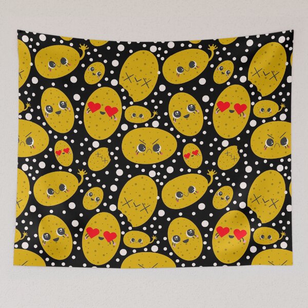 Item preview, Potato Pattern Black designed and sold by racharanha.
