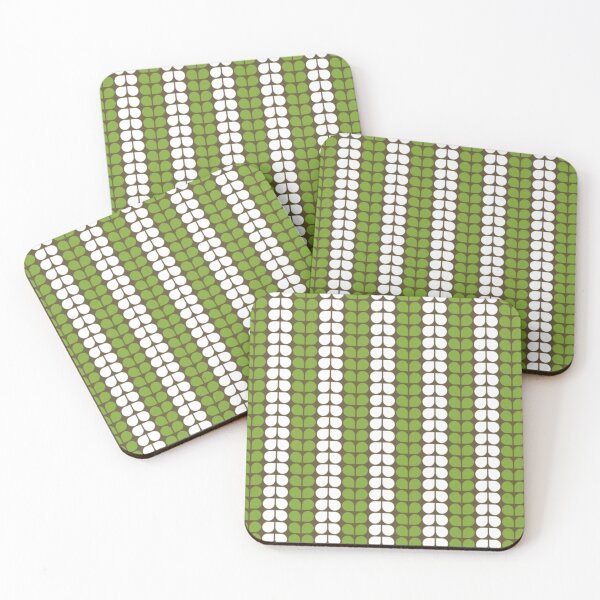 Item preview, Mid Century Modern Deco Floral Petals Print Pattern Mod Design White Green  designed and sold by Shayna Westfall.